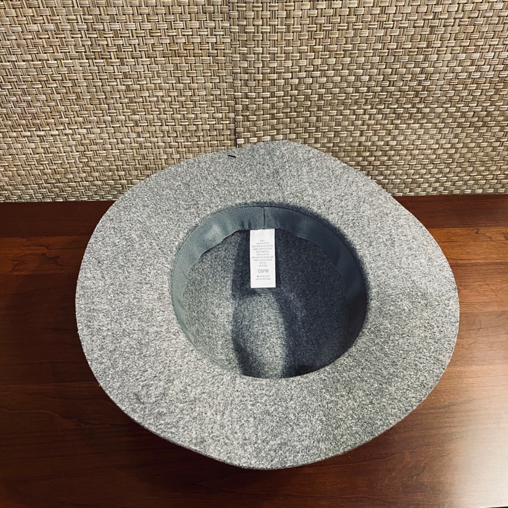 🌟HP🌟Vegan NWT Gray Flannel Fedora - Picture 6 of 7